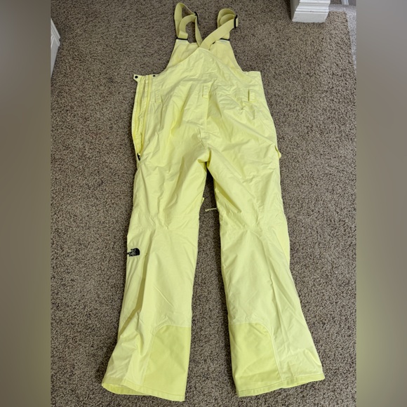 The North Face Yellow Women's Snow Freedom Insulated Bib Size Large NWT - Picture 11 of 14